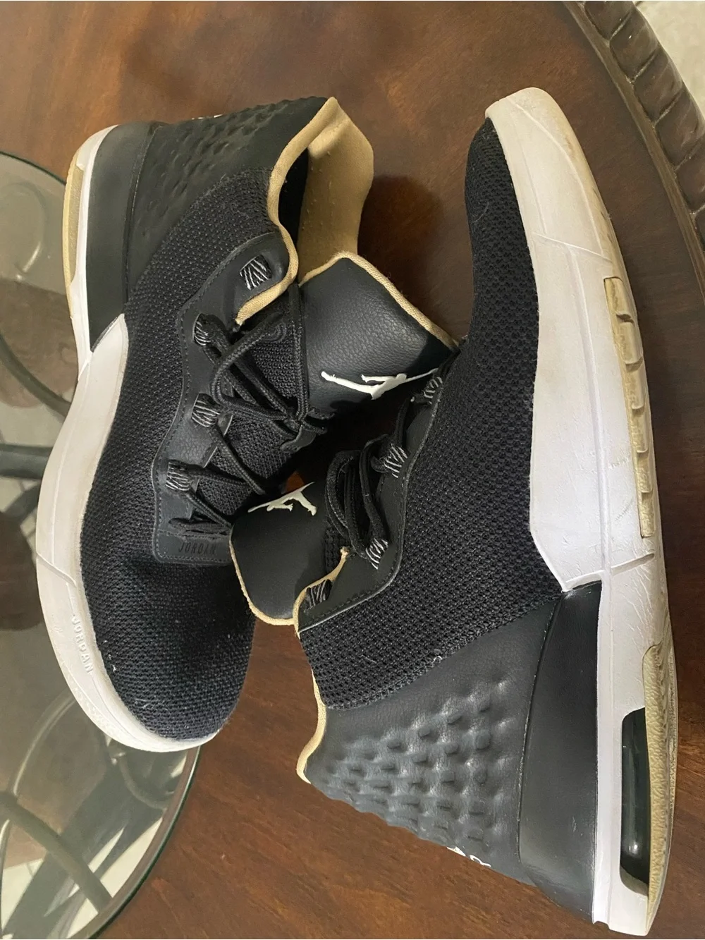 Jordan Black and White Jumpman Knit Trainers
